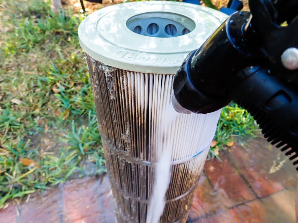 pool filter cleaning